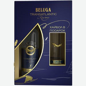 Водка Beluga Transatlantic в подарочной упаковке + хайбол