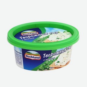 Сыр Хохланд творожный с зеленью 140гр