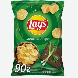 Чипсы Лейз 70гр (81гр) Зеленый Лук