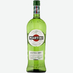 Напиток Мартини Экстра Драй сухой белый аром. из вин. сырья 18% 1л