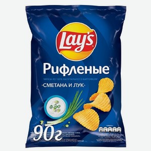 Чипсы Лейз 70гр (81гр) Сметана Лук