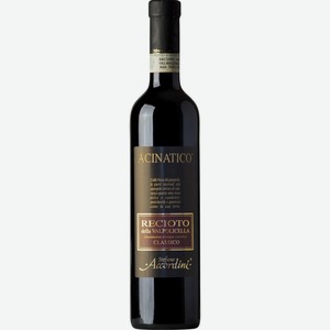 Вино  Ачинатико  Речото делла Вальполичелла Классико, 2018, 2018, 500 мл, Красное, Сладкое