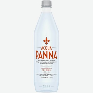 Вода  Аква Панна , в пластиковой бутылке, 1000 мл