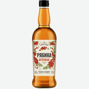 Вино  Красна Ягода  Рябина Крепкая, 500 мл, Винный напиток, Полусладкое