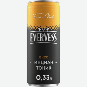 Вода  Эвервесс  Тоник, в жестяной банке, 330 мл