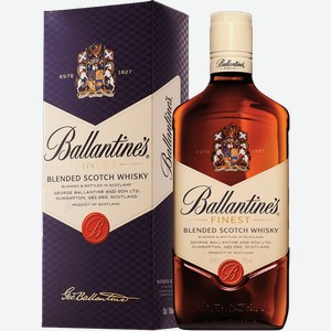 Виски Ballantine s Finest blended scotch whisky (gift box) 40% 0.7 л.