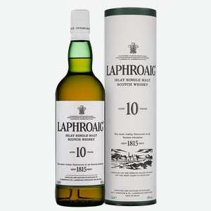 Виски Laphroaig 10 years в подарочной упаковке 0.7 л.