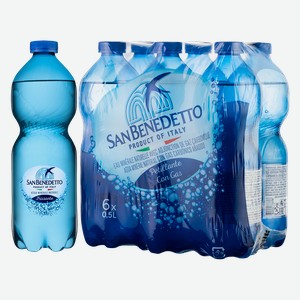 Минеральная вода Вода газированная San Benedetto (24 шт.) 0.5 л.