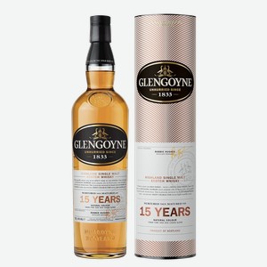 Виски Glengoyne Aged 15 Years, gift box 0.7 л.