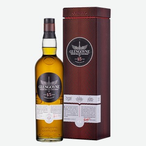 Виски Glengoyne Aged 15 Years в подарочной упаковке 0.7 л.