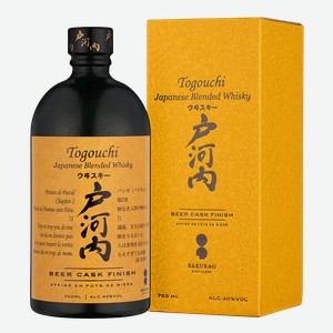 Виски Togouchi Beer Cask в подарочной упаковке 0.7 л.