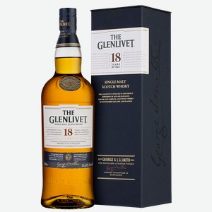 Виски The Glenlivet Aged 18 Years 0.7 л.