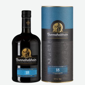 Виски Bunnahabhain Aged 18 Years, 0.7 л.