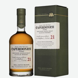 Виски Caperdonich 21 Years Old в подарочной упаковке 0.7 л.