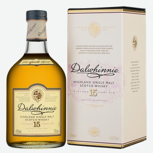 Виски Dalwhinnie Aged 15 Years Old в подарочной упаковке 0.7 л.