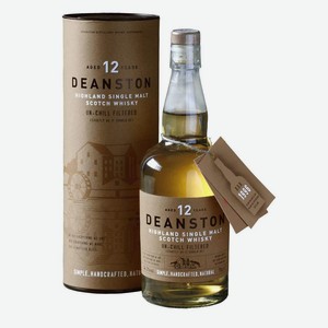 Виски Deanston Aged 12 Years, gift box 0.7 л.