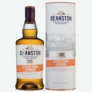 Виски Deanston 2002 Pinot Noir Finish в подарочной упаковке 0.7 л.