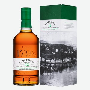 Виски Tobermory Aged 12 Years в подарочной упаковке 0.7 л.