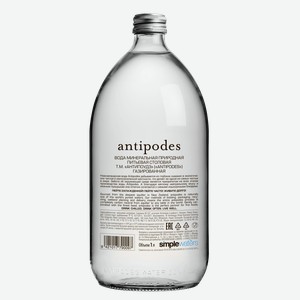 Минеральная вода Вода газированная Antipodes (12 шт.) 1 л.
