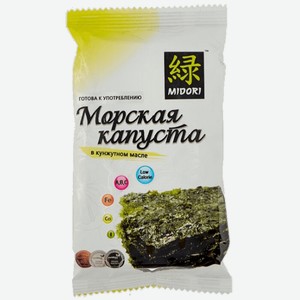 Чипсы Морская капуста Midori в кунжутном масле 5 г