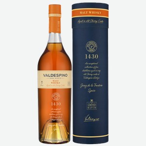 Виски Valdespino Malt Whisky в подарочной упаковке 0.7 л.