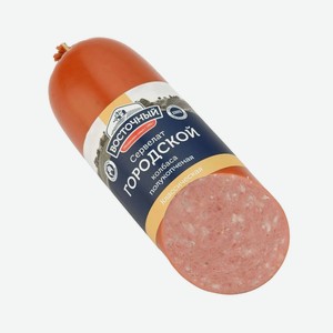 Колбаса полукопченая из мяса птицы Сервелат городской 1с 350г КуМК Восточный