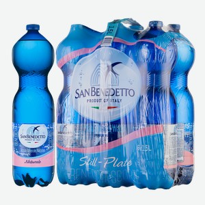 Минеральная вода Вода негазированная San Benedetto (6 шт.) 1.5 л.