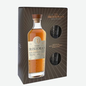 Виски The Irishman The Harvest + 2 glasses, gift box, 0.7 л.