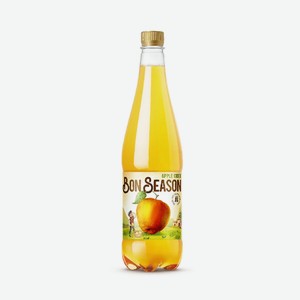 Сидр Бон Сезон газированный сладкий 4,5%, 0,9 л