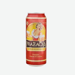 Пиво Пражечка светлое 4%, 0,5 л