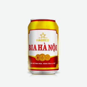 Пиво Ханой светлое 4,3%, 0,45 л