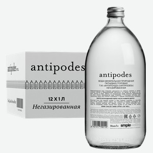 Минеральная вода Вода негазированная Antipodes (12 шт.) 1 л.