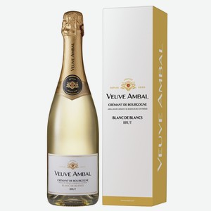 Игристое вино Blanc de Blanc Brut, Veuve Ambal, 2019 г. 0.75 л.