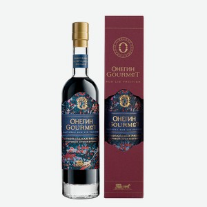 Настойка ягодная сладкая Онегин Gourmet Черноплодная рябина в подарочной упаковке 0.2 л.