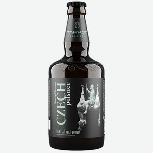 Пиво Czech Pilsner (Чешский Пилснер) светлое пастеризованное 5,5% 0,45л стекло