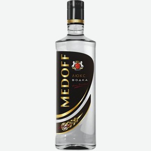 Медофф Люкс водка 1 бут., 0,7л 40% Россия