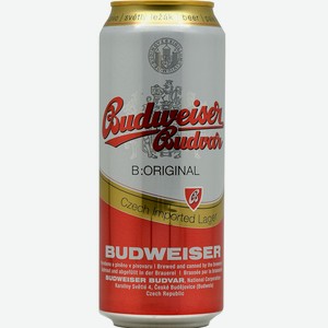 Пиво «Budweiser Budvar», 0.5 л, 5 %, Чехия