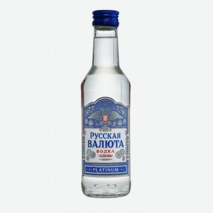 Водка «Русская Валюта платинум», 0.1 л, 40 %