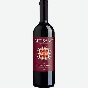 Вино красное сухое «Altisano Rosso Secco», 0.75 л, 11 %, Италия