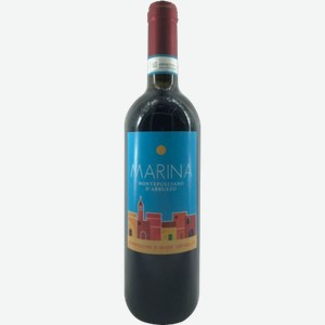 Вино красное сухое «Marina Montepulciano DOC», 0.75 л, 12.5 %, Италия