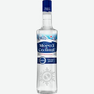 Водка «Водка  МОРОЗ И СОЛНЦЕ  40% 0,5л», 0.5 л, 40 %