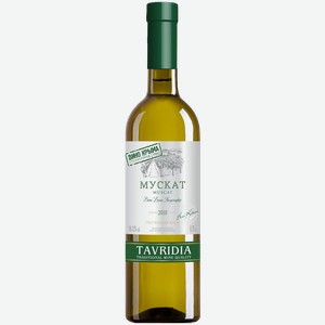 Вино белое полусладкое «Tavridia Мускат», 0.75 л, 12 %, Россия