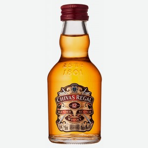 Виски «ЧИВАС РИГАЛ 12 лет», 0.05 л, 40 %, Шотландия