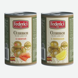 Оливки Federici с семгой, анчоусами, лимоном 300 г