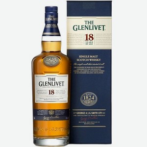 Виски «The Glenlivet 18 years old», 0.7 л, 40 %, Шотландия