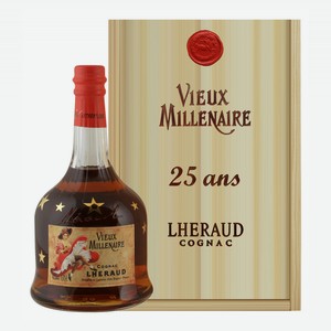 Коньяк «Lheraud Cognac Vieux Millenaire 25 лет», 0.7 л, 43 %, Франция