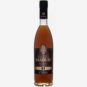 Коньяк «Баадури пятилетний», 0.5 л, 40 %, Грузия