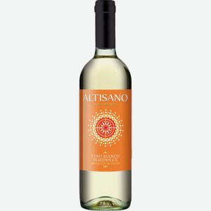 Вино белое полусладкое «Altisano Bianco Semidolce», 0.75 л, 10 %, Италия