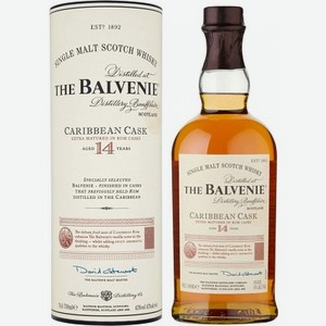 Виски «Balvenie Caribbean Cask 14 years old», 0.7 л, 43 %, Шотландия
