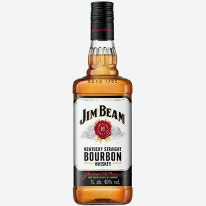 Виски Jim Beam Kentucky Straight Bourbon Whiskey 40% 1 л.